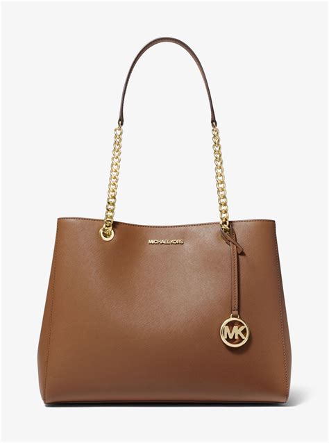 michael kors susannah large saffiano|Michael Kors saffiano leather tote.